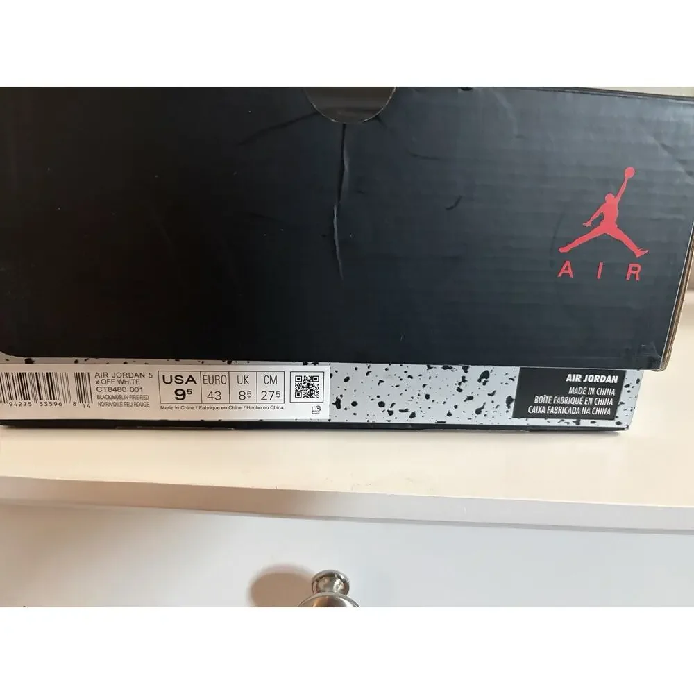 Men’s Size 9.5 - Jordan 5 Retro SP x Off-White Mid Muslin CT8480-001 (0018)